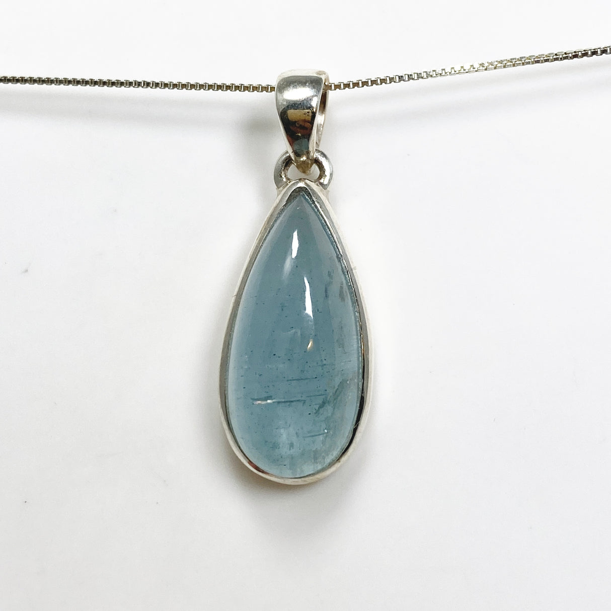 Aquamarine Teardrop Cabochon Pendant PPGJ975