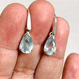 Aquamarine Teardrop Faceted Earrings PEGJ350