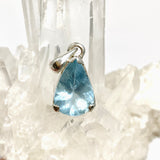 Aquamarine Teardrop Faceted Pendant PPGJ1130