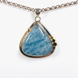 Aquamarine Teardrop Pendant KPGJ3706 - Nature's Magick