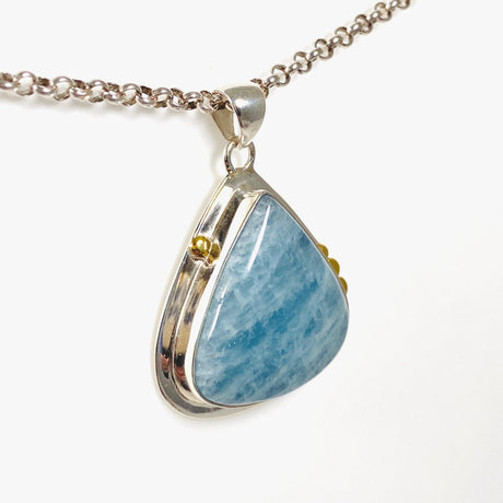 Aquamarine Teardrop Pendant KPGJ3706 - Nature's Magick