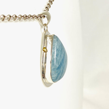 Aquamarine Teardrop Pendant KPGJ3706 - Nature's Magick