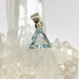 Aquamarine Triangular Faceted Pendant PPGJ1115