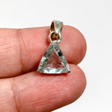 Aquamarine Triangular Faceted Pendant PPGJ1115