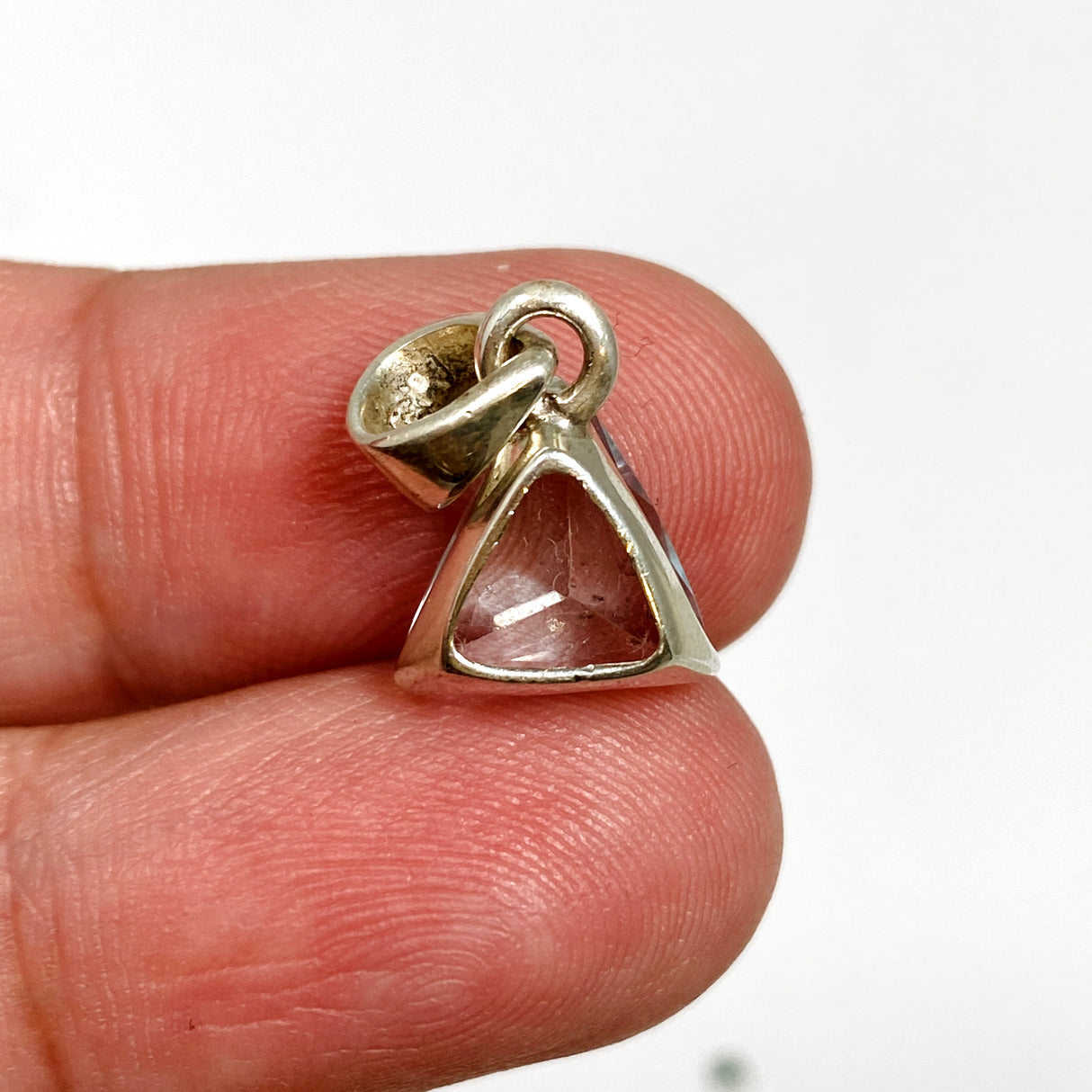 Aquamarine Triangular Faceted Pendant PPGJ1115