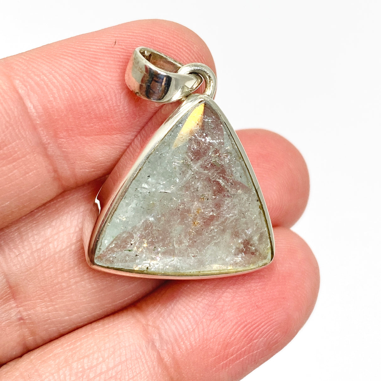 Aquamarine Triangular Faceted Pendant PPGJ984