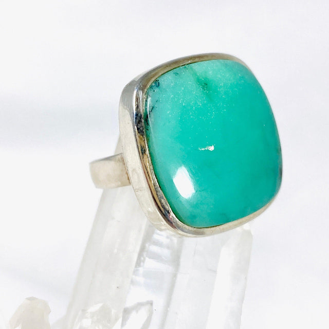 Australian Chrysoprase Square Ring s.6 SSGJ-72 - Nature's Magick