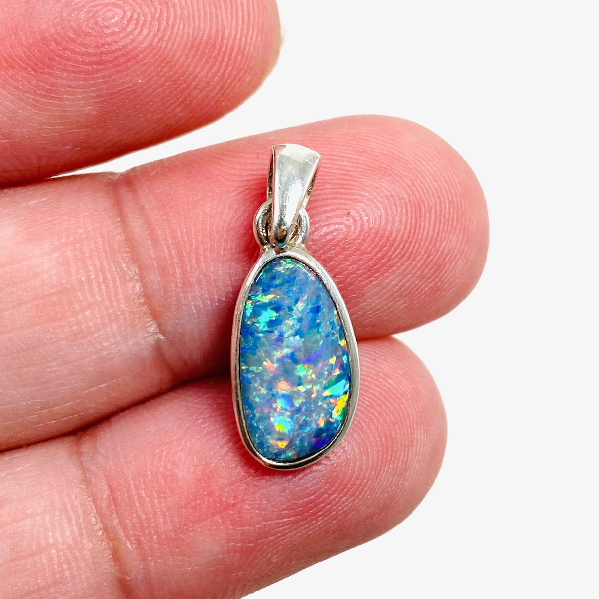 Australian Opal (Doublet) Freeform Pendant PPGJ570 - Nature's Magick