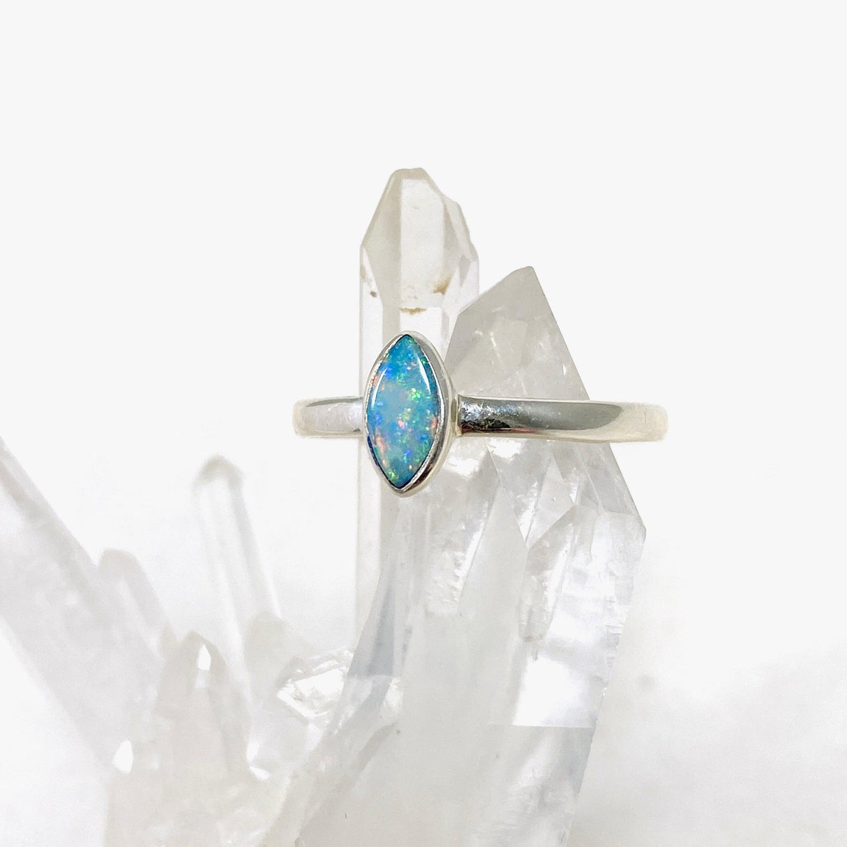 Australian Opal Marquise Ring Size 10 PRGJ342 - Nature's Magick