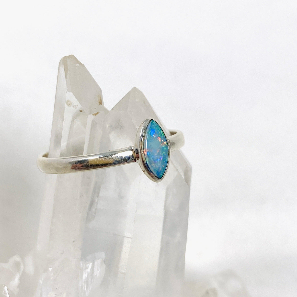 Australian Opal Marquise Ring Size 10 PRGJ342 - Nature's Magick