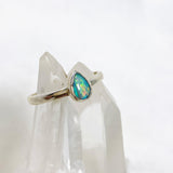 Australian Opal (Solid) Teardrop Ring Size 6.5 PRGJ338 - Nature's Magick