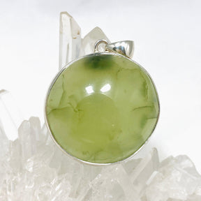 Australian Prehnite Round Pendant KPGJ4283 - Nature's Magick