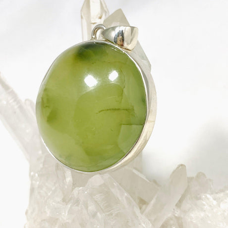 Australian Prehnite Round Pendant KPGJ4283 - Nature's Magick