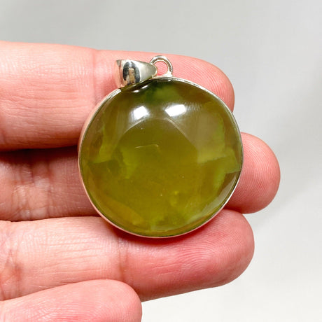 Australian Prehnite Round Pendant KPGJ4283 - Nature's Magick