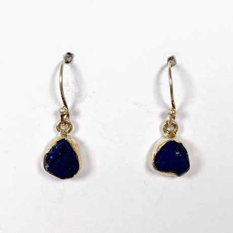 Azurite raw earrings E2359-AZ-7