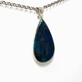 Azurite with Hematite and Cuprite Teardrop Pendant KPGJ4432 - Nature's Magick