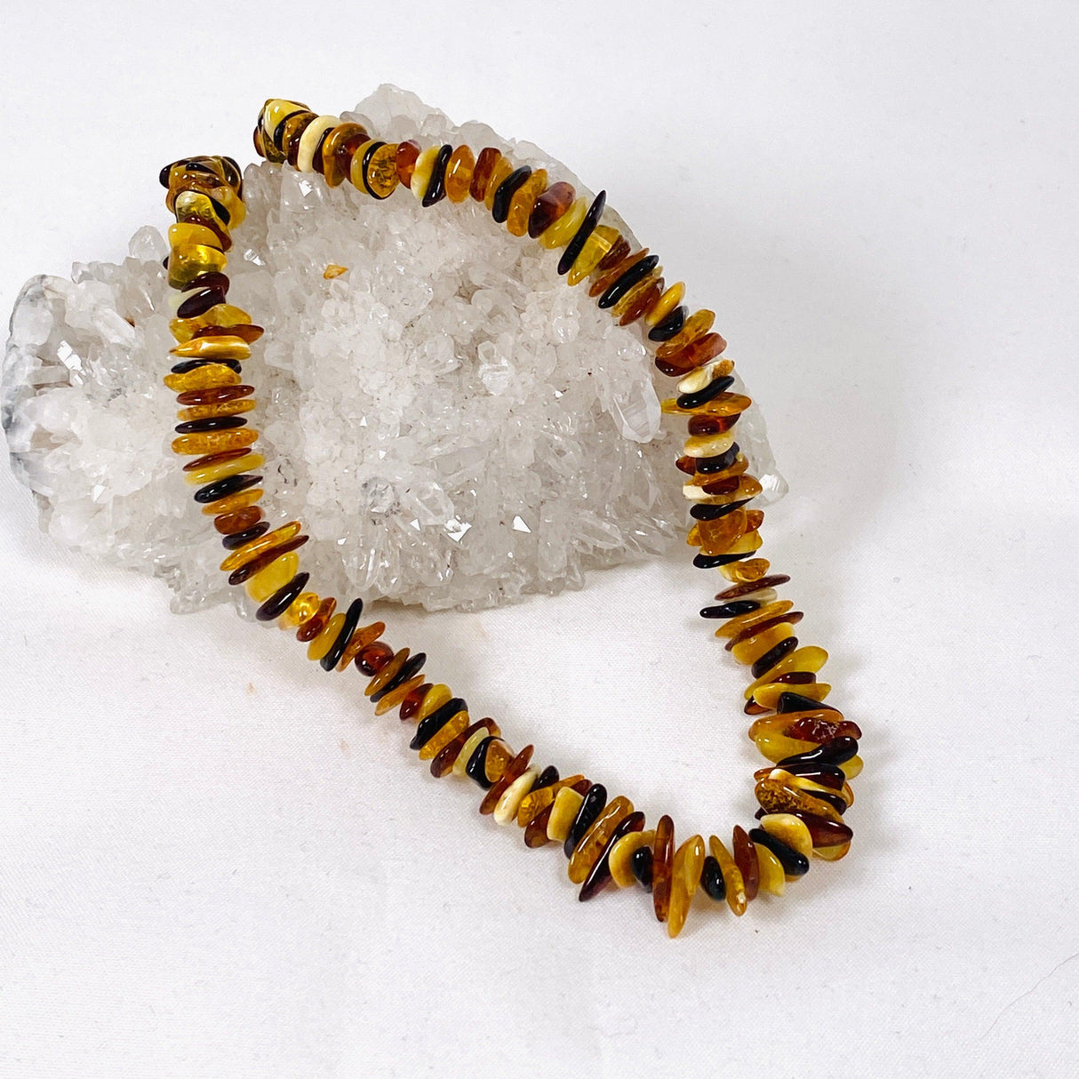 Baltic Amber chip beaded necklace - Nature's Magick