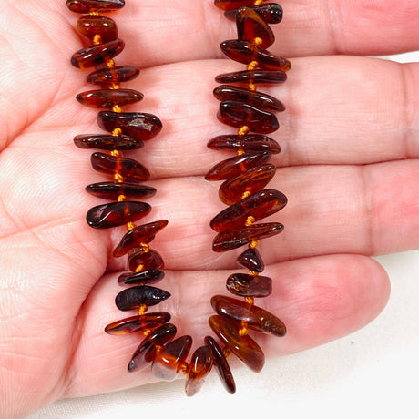 Baltic Amber chip beaded necklace - Nature's Magick