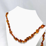 Baltic Amber cognac oval beaded necklace AMB276 - Nature's Magick