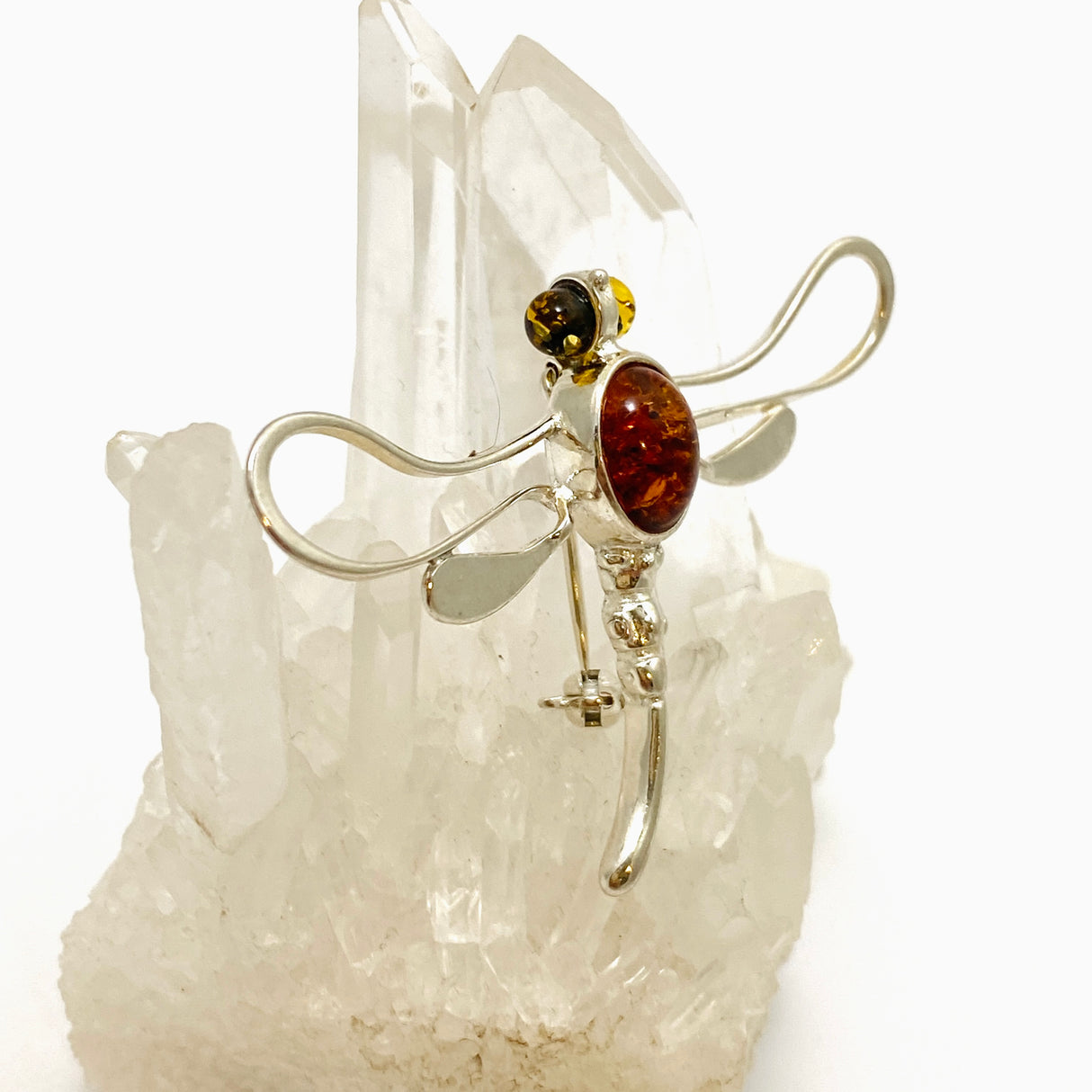 Baltic Amber Dragonfly Brooch AMB285