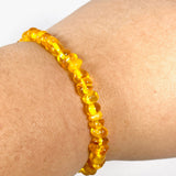Baltic Amber Honey 4mm nugget beaded bracelet AMB194 - Nature's Magick