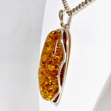 Baltic Amber honey cognac large oval pendant AMB143 - Nature's Magick