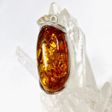 Baltic Amber honey cognac oval pendant AMB144 - Nature's Magick