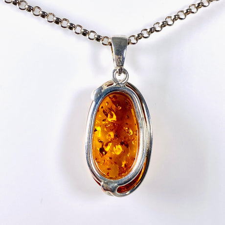 Baltic Amber honey cognac oval pendant AMB144 - Nature's Magick