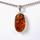 Baltic Amber honey cognac oval pendant AMB144 - Nature's Magick