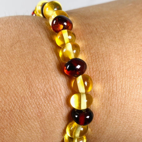 Baltic Amber mixed 5mm beaded bracelet AMB195 - Nature's Magick