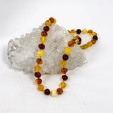 Baltic Amber mixed round beaded necklace AMB208 - Nature's Magick