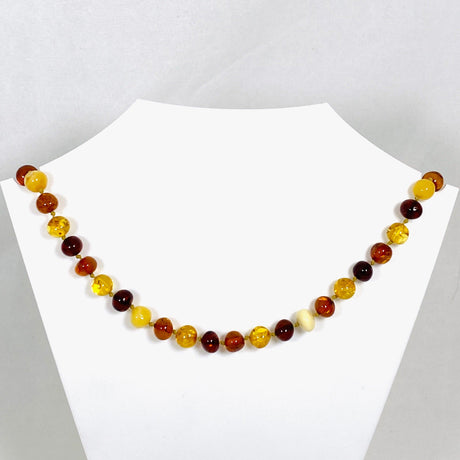 Baltic Amber mixed round beaded necklace AMB208 - Nature's Magick