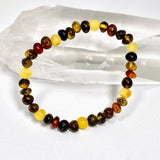 Baltic Amber Multi-coloured Nugget Beaded Bracelet AMB334