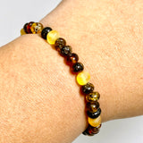 Baltic Amber Multi-coloured Nugget Beaded Bracelet AMB334