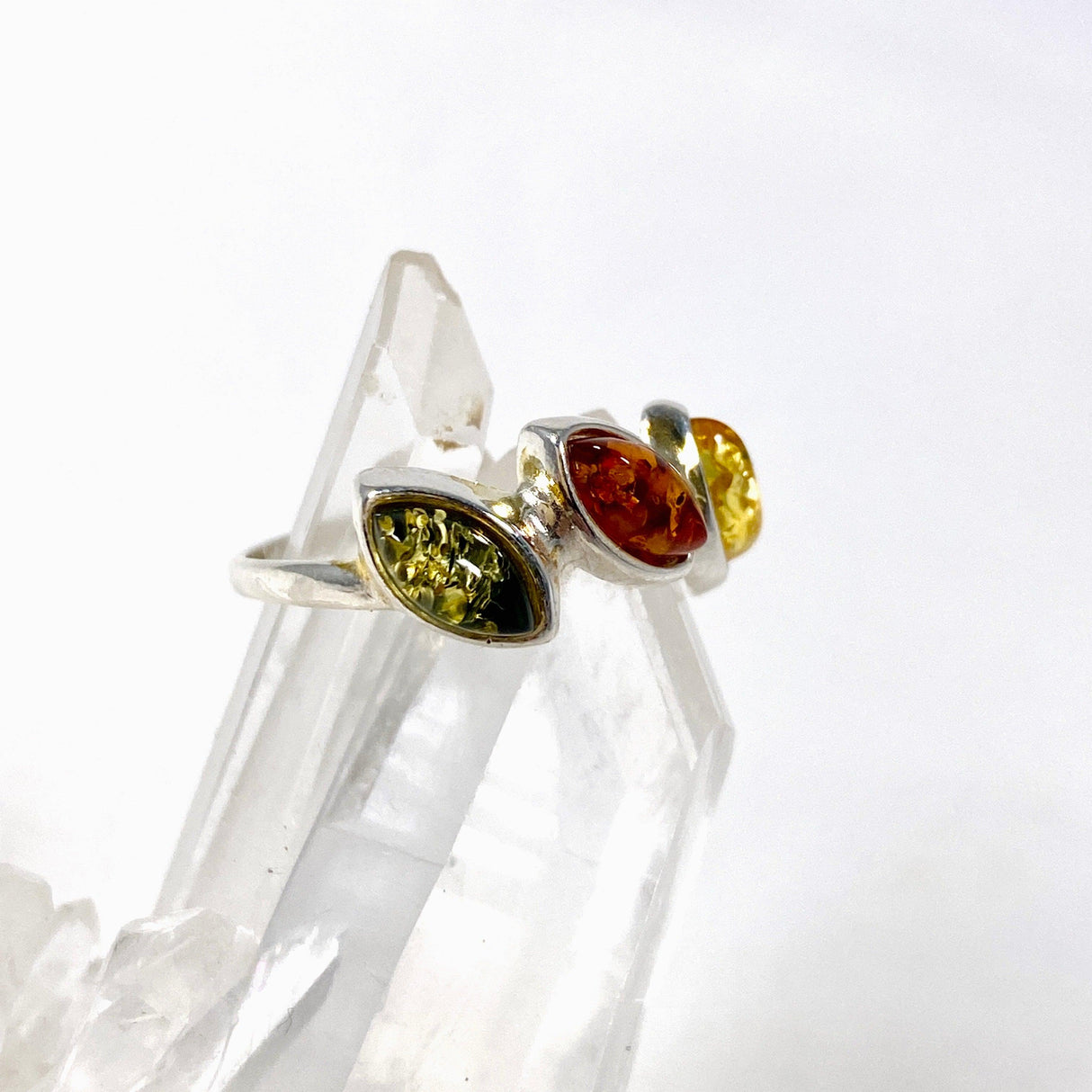 Baltic Amber multi-marquise ring AMB166 - Nature's Magick