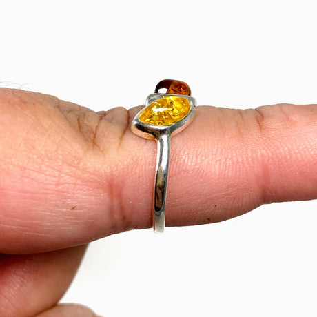 Baltic Amber multi-marquise ring AMB166 - Nature's Magick