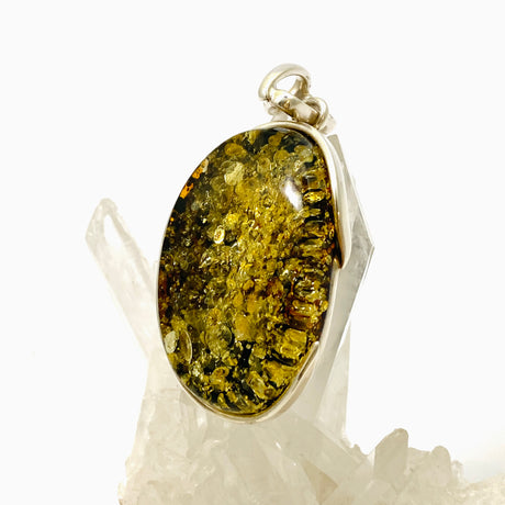 Baltic Amber Oval Cabochon Pendant AMB292