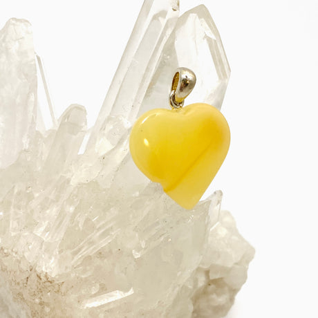 Baltic Butter Amber Heart Pendant AMB295