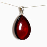 Baltic Cherry Amber Teardrop Pendant AMB358