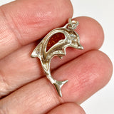 Baltic Cognac Amber Cabochon Dolphin Pendant AMB355