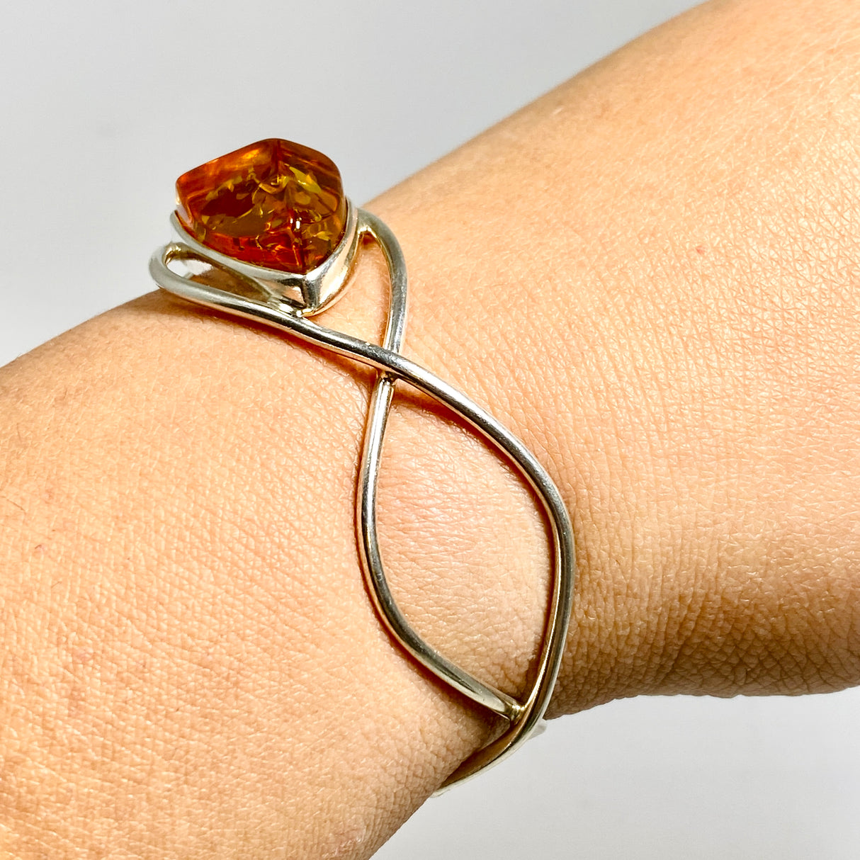 Baltic Cognac Amber Cuff Bangle AMB336