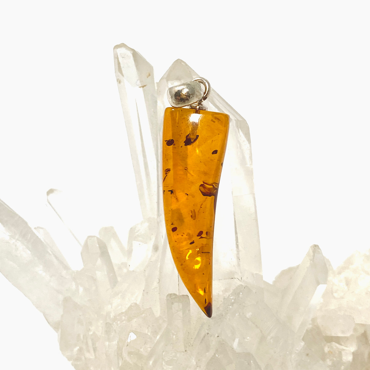 Baltic Cognac Amber Freeform Pendant AMB357