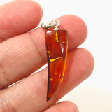 Baltic Cognac Amber Freeform Pendant AMB357