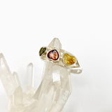Baltic Amber Heart Cabochon Multi-stone Ring AMB322