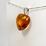 Baltic Cognac Amber Heart Pendant AMB340