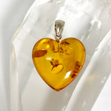Baltic Cognac Amber Heart Pendant AMB341