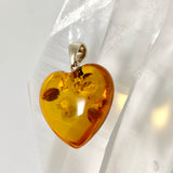 Baltic Cognac Amber Heart Pendant AMB341