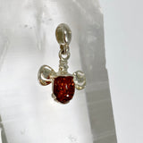 Baltic Cognac Amber Oval Cabochon Bee Pendant AMB347