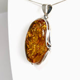 Baltic Cognac Amber Oval Cabochon Pendant AMB343
