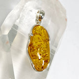 Baltic Cognac Amber Oval Cabochon Pendant AMB344